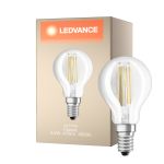 Ledvance Classic LED E14 Birne Fadenlampe Klar 3.4W 470lm - 940 Cool white | Höchste Farbwiedergabe - Dimmbar - Ersatz für 40W