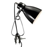 Nordlux Tischlampe Cyclone Clamp Metall Schwarz | Geeignet für 1x E14
