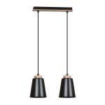 Emibig Pendelleuchte Bolero Stahl Schwarz | Geeignet für 2x E27 - Max 15W