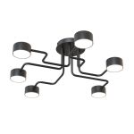 Emibig Deckenleuchte Kurage Stahl Schwarz | Geeignet für 6x GX53 - Max 12W