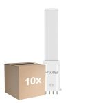 Multipack 10x Noxion Lucent PL-S LED  4.3W - 827 Extra Warmweiß | 4-Pins - Ersatz Für 9W