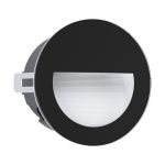 Eglo Wandleuchte Aracena Aluminium Schwarz 2W 300lm - 840 Kaltweiß
