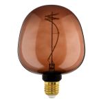 Eglo LED Globe E27 Fadenlampe Gold 4W 40lm - 820 Extra Warmweiß | Dimmbar - Ersatz Für 15W
