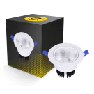 Bright Choice LED Downlight Rund Schwenkbar 12W 960lm 60D - 930 Warmweiß | 110mm - Ausschnitt 90mm - UGR <19