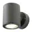 SLV Sitra Wandleuchte Aluminium Grau Up & Down | Außenbeleuchtunging - IP44 - Geeignet für 2x GX53