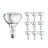 Multipack 10x Philips BR125 IR 250W E27 230-250V Klar