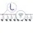 Bright Choice Komplettset 1-Phasen Rail L 1 x 2 Meter Weiß | incl. 8x Spot + GU10 2700K 3W Dimmbar + Abschlusskappe, Stromanschluss und L -Verbinder