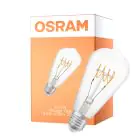Osram Vintage 1906 LED E27 Edison Fadenlampe Klar 4.8W 470lm - 827 Extra Warmweiß | Dimmbar - Ersatz Für 40W