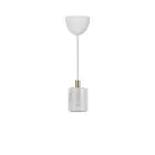 Nordlux Siv Pendelleuchte Marmor und Metall Weiß | 65mm - Geeignet für E27