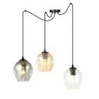 Emibig Pendelleuchte Level Stahl Schwarz | Geeignet für 3x E27 - Max 15W