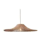 Good&Mojo Pendelleuchte Cancun Rattan Natural L | Geeignet für 1x E27 