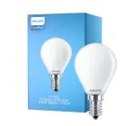 Philips Corepro LED Lustre E14 Kugel Matt 6.5W 806lm - 827 Extra Warmweiß | Ersatz für 60W