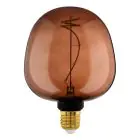 Eglo LED Globe E27 Fadenlampe Gold 4W 40lm - 820 Extra Warmweiß | Dimmbar - Ersatz Für 15W